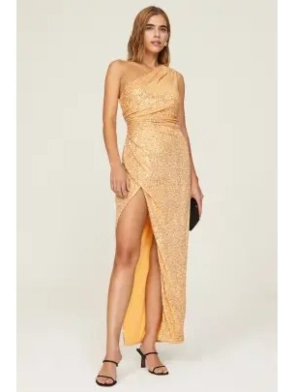 R-13. Alexia Admor Gold Sequin Gown